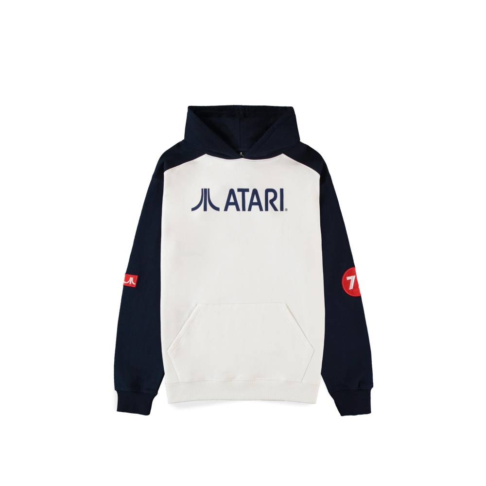 Atari - Classical two tone Varsity Kapuzenpullover/hoodie - Blau/Weiß